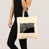 Art Deco Fraktal Tragetasche (Vorderseite (Produkt))