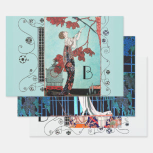 ART DECO FRAMAN Beauty Fashion Geschenkpapier Set