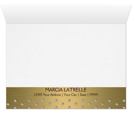 Art Deco Frame Champagne Silver Jewel Dots (Innenansicht Horizontal (Unten))