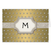 Art Deco Frame Champagne Silver Jewel Dots (Vorderseite (Horizontal))