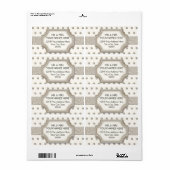 Art Deco Frame Champagne Silver Jewel Dots (Vorne)