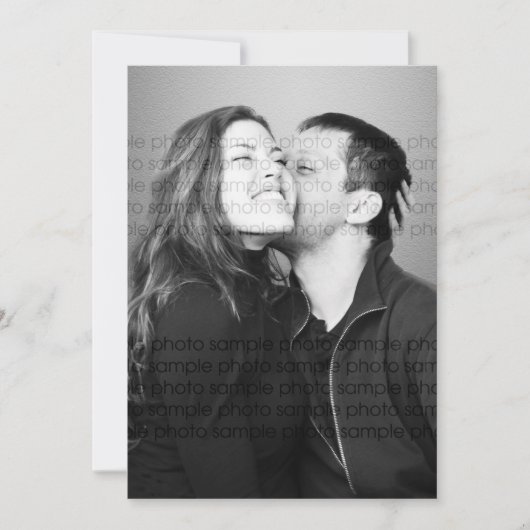 Art Deco Frame Custom Foto Hochzeit Flat Einladung (Vorderseite)