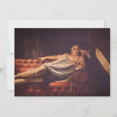 Art Deco Frame Foto der 1920er Jahre Save the Date Einladung (Rückseite)