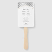 Art Deco Frame Hochzeitsprogramme Fächer (Rückseite)