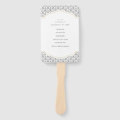 Art Deco Frame Hochzeitsprogramme Fächer (Vorderseite)