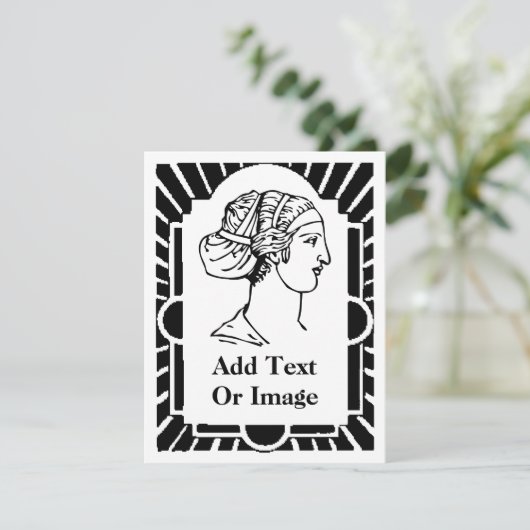 Art Deco Frame, Marquee, Text hinzufügen (Stehend Vorderseite)