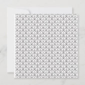 Art Deco Frame Square Einladung Hochzeit (Rückseite)