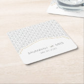 Art Deco Frame Square Paper Untersetzer (angewinkelt)