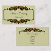 Art Deco Frame Visitenkarte (Vorne/Hinten)