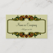 Art Deco Frame Visitenkarte (Vorderseite)