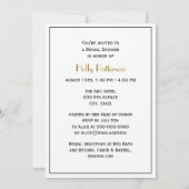 Art Deco Frau in Big Hat Gloves RL Einladung (Rückseite)