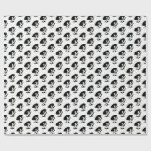 Art Deco Frau in Big Hat Gloves RL Geschenkpapier (Flach)