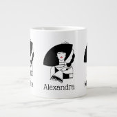 Art Deco Frau in Big Hat Gloves RL Jumbo-Tasse (Vorderseite)