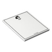 Art Deco Frau in Big Hat Gloves RL Notizblock (angewinkelt)