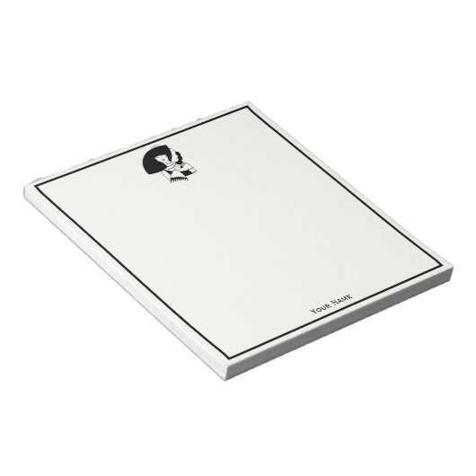 Art Deco Frau in Big Hat Gloves RL Notizblock (angewinkelt)