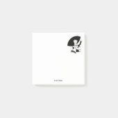 Art Deco Frau in Big Hat Gloves RL Post-it Klebezettel (Vorderseite)