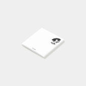 Art Deco Frau in Big Hat Gloves RL Post-it Klebezettel (angewinkelt)