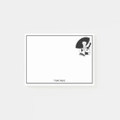 Art Deco Frau in Big Hat Gloves RL Post-it Klebezettel (Vorderseite)