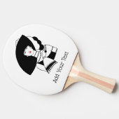 Art Deco Frau in Big Hat Gloves RL Tischtennis Schläger (Seitenansicht)