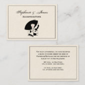 Art Deco Frau in Big Hat Gloves RL Visitenkarte (Vorne/Hinten)