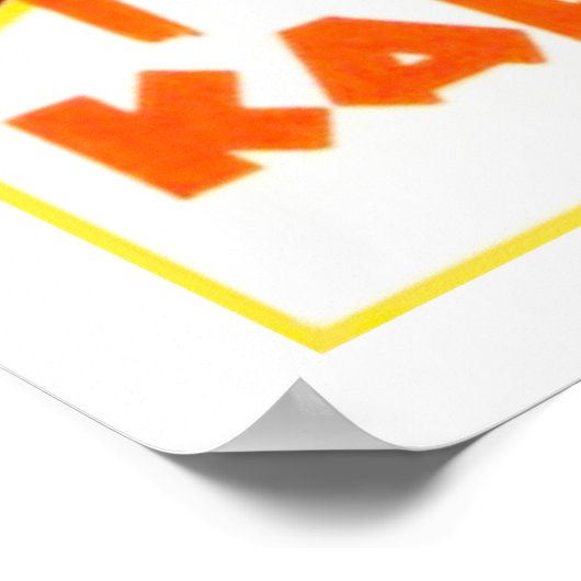 Art Deco Frau mit Schirm Poster (Ecke)