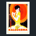 Art Deco Frau mit Schirm Poster<br><div class="desc">Ein Werbeplakat für eine deutsche Seife (Seife). Dieses Bild ist hell und kühn. Das Hotel liegt sehr zentral und ist sehr zentral gelegen. Kaloderma Seife,  gegründet um 1920 von Jupp Wiertz (1888-1939).</div>