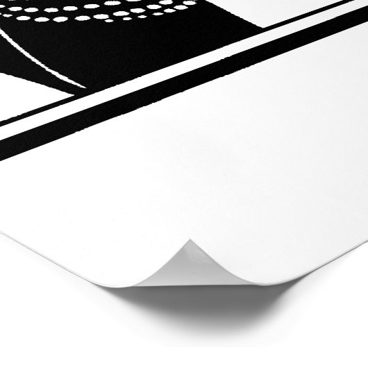 Art Deco Frau Poster (Ecke)