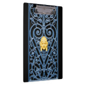 Art Deco Frauen Kopf Herz Schuhpappe aus Schmiedee Klemmbrett (Rechts)