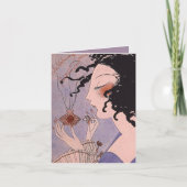 Art Deco French Parfum Ad Note Card Karte (Vorderseite)