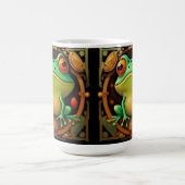 Art Deco Frog Gerahmt Coffee Tasse V2, (Mittel)