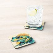 Art Deco Frog Hard Plastic Untersetzer Set (Rechte Seite)