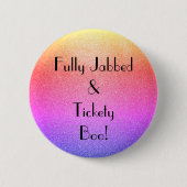 Art Deco Fully Jabbed Tickety Boo Button (Vorderseite)