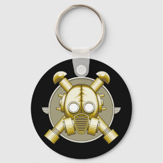 Art Deco Gasmask Schlüsselanhänger