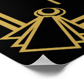 Art Deco Gatsby "Bitte verlass Rat" Drucken Poster (Ecke)