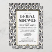 Art Deco Gatsby Bridal Dusche Einladung (Vorne/Hinten)