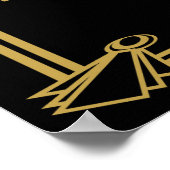 Art Deco Gatsby Bubbles Bitte nehmen Sie sich ein  Poster (Ecke)