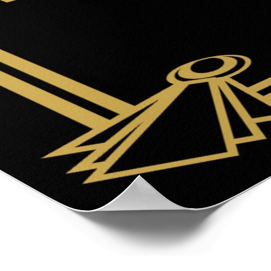 Art Deco Gatsby Bubbles Bitte nehmen Sie sich ein  Poster (Ecke)