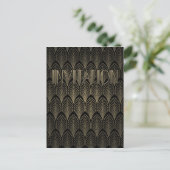 Art Deco Gatsby Einladung (Stehend Vorderseite)