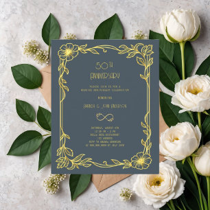 Art Deco Gatsby Gray 50. Hochzeit
