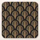 Art Deco Gatsby Inspirred Coasters for Wedding Rechteckiger Pappuntersetzer (Vorderseite)