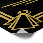 Art Deco Gatsby Lasse Celebrate"print Poster (Ecke)