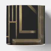 Art Deco Gatsby Monogram Design Gevor Boxen Geschenkschachtel (Oben)