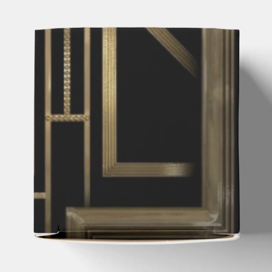 Art Deco Gatsby Monogram Design Gevor Boxen Geschenkschachtel (Oben)