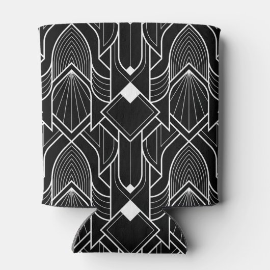 Art Deco Gatsby Pattern Dosenkühler (Rückseite)