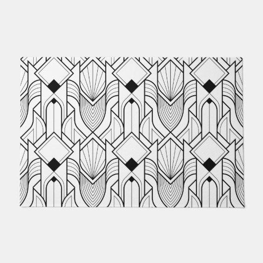Art Deco Gatsby Pattern Fußmatte (Vorderseite)