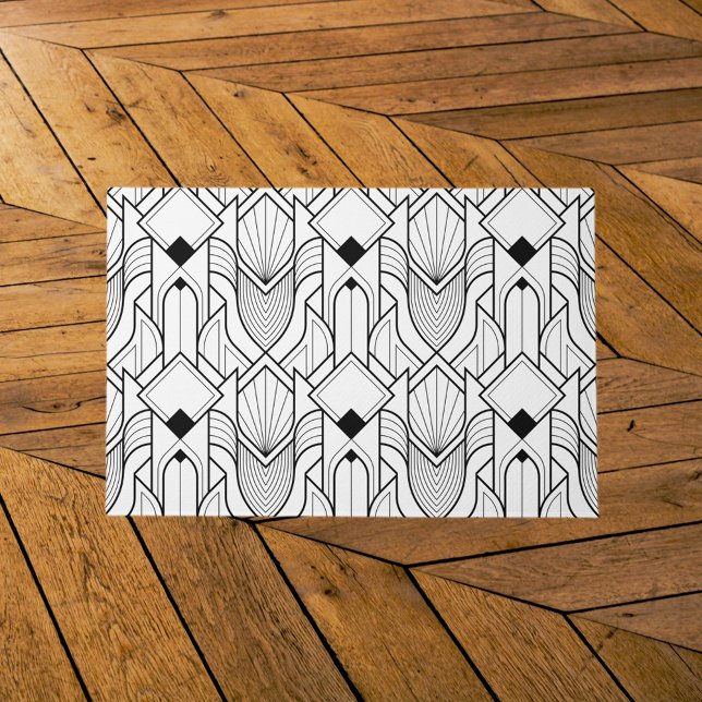 Art Deco Gatsby Pattern Fußmatte (Von Creator hochgeladen)