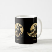 Art Deco Gatsby Roaring 20er Geschenkname Kaffeetasse (VorderseiteRechts)