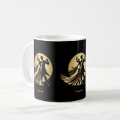 Art Deco Gatsby Roaring 20er Geschenkname Kaffeetasse (Vorderseite Links)