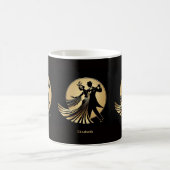 Art Deco Gatsby Roaring 20er Geschenkname Kaffeetasse (Mittel)