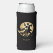 Art Deco Gatsby Roaring 20s Prohibition Gift Name Selters Dosenkühler (Seltzer Vorderseite)